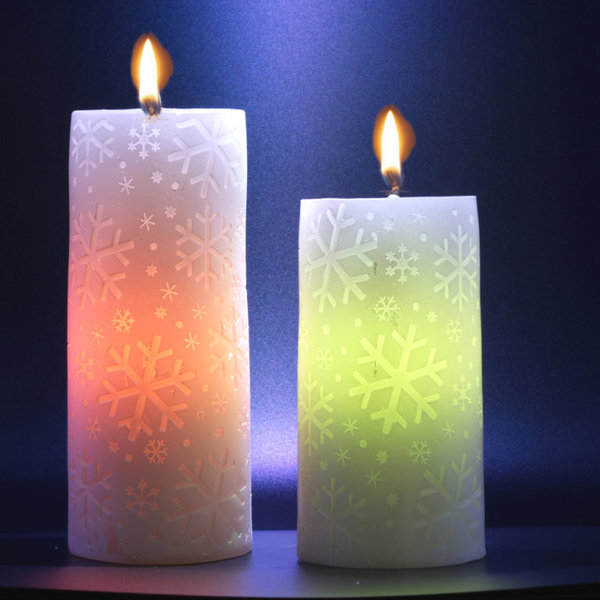 Lounge Light LED Kerze Eiskristall versch. Größen